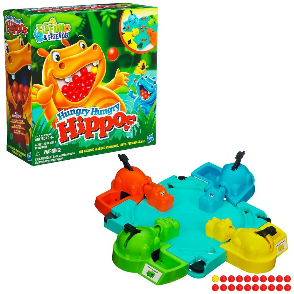 Elefun & Friends Hungry Hungry Hippos Game